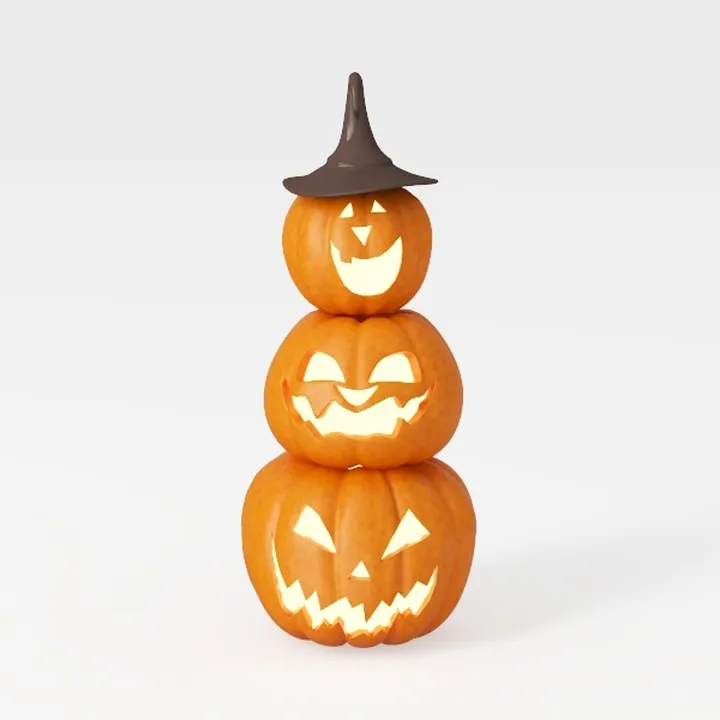 Halloween Pumpkin Decorations with Lights