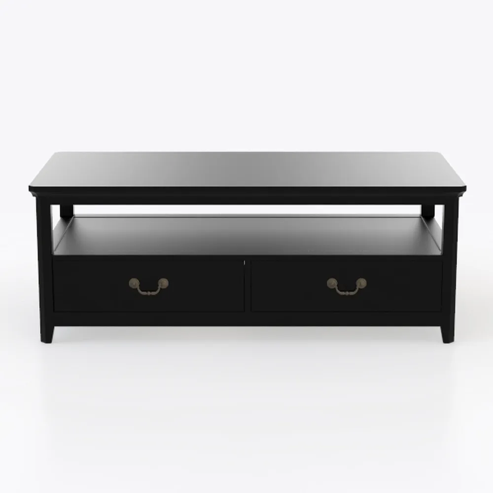 LINSY HOME Farmhouse Coffee Table with Storage, 