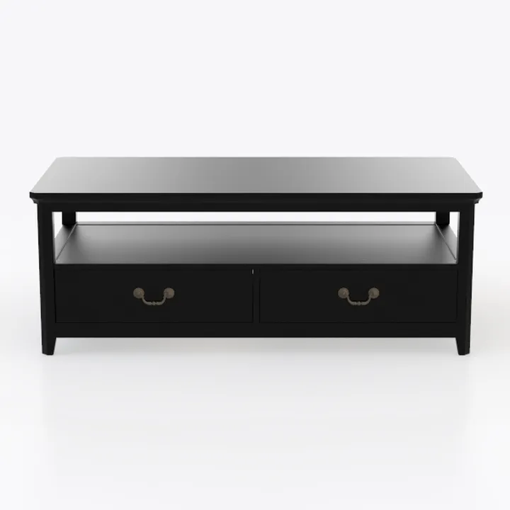 LINSY HOME Farmhouse Coffee Table with Storage, 