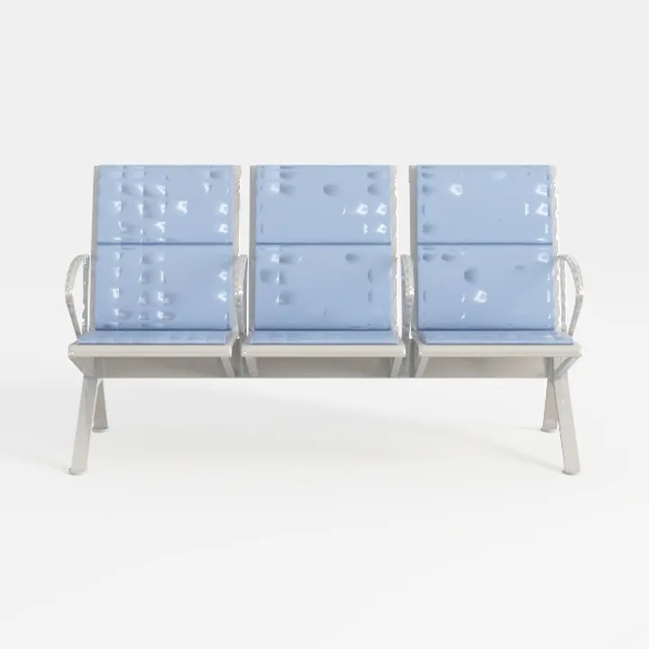 Metal Patio Furniture Sofa with 5.75" Extra Thick 
