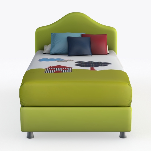 Passion Furniture Aaron Apple Green Upholstered Tw