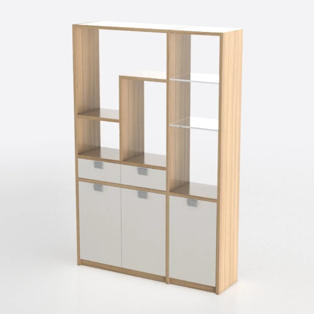 White Wood 37 in. Kitchen Island Kitchen Storage C