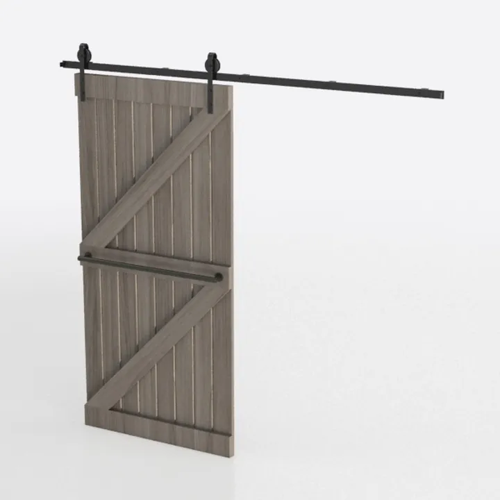 6FT/72'' Box Rail Sliding Barn Door Hardware Kit