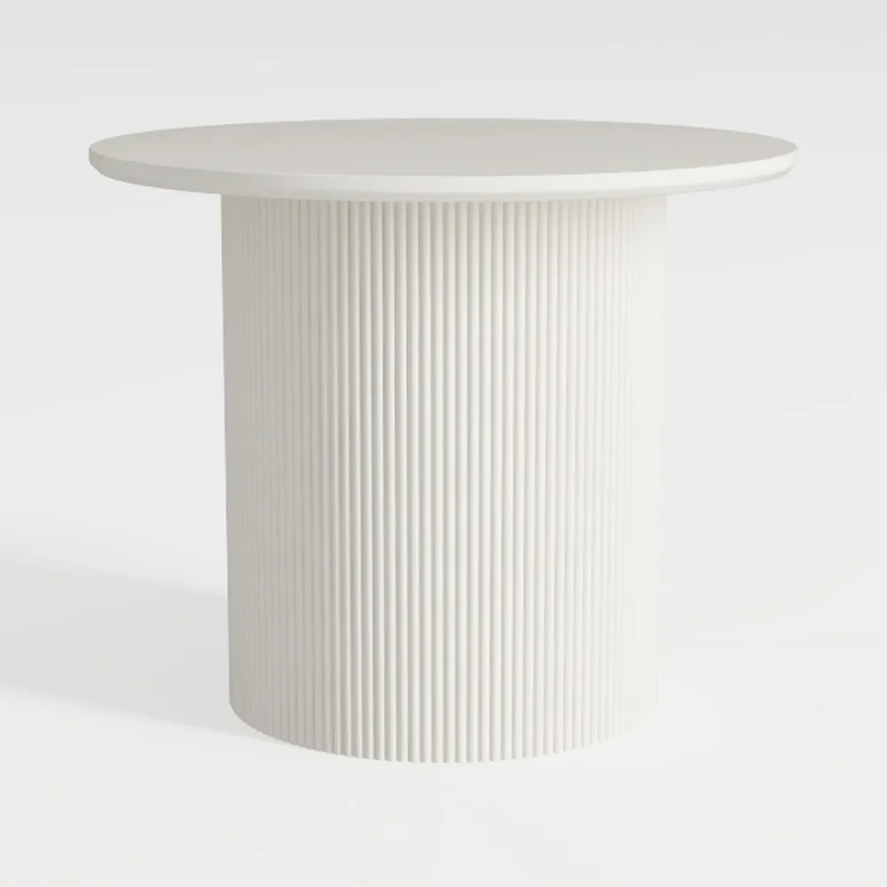 47" Round Dining Table for 4, Modern Farmhouse