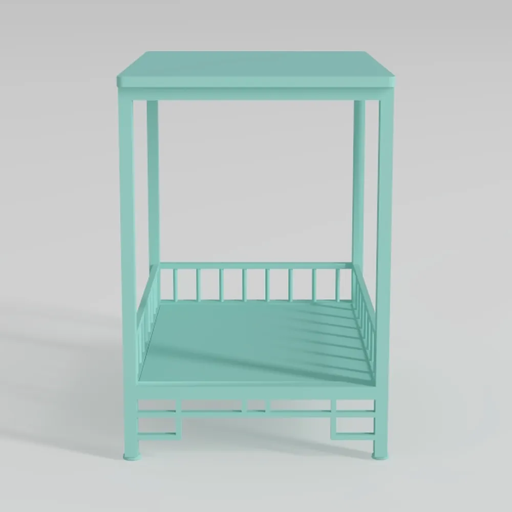 Square HDPE Outdoor Side Table - Durable