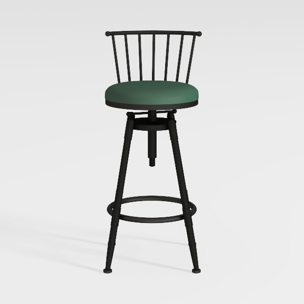 Swivel Bar Chair Set of 2, 24/29 Inch (2-in-1)