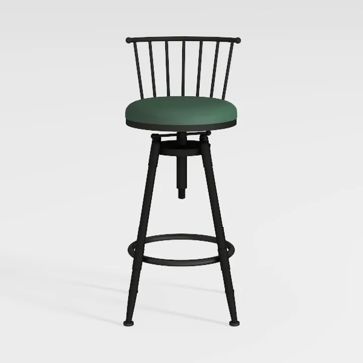 Swivel Bar Chair Set of 2, 24/29 Inch (2-in-1)