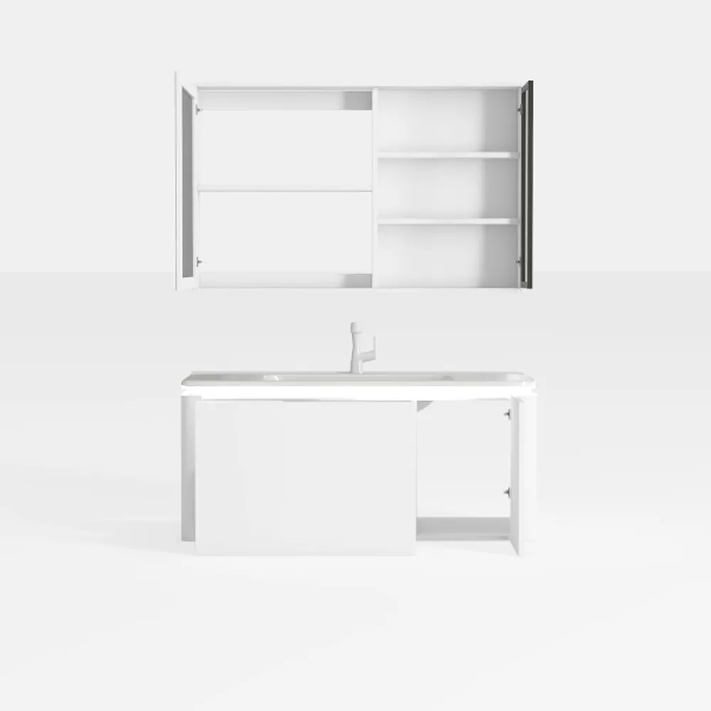 VASAGLE Vanity Desk with Mirror and Lights, 43.3