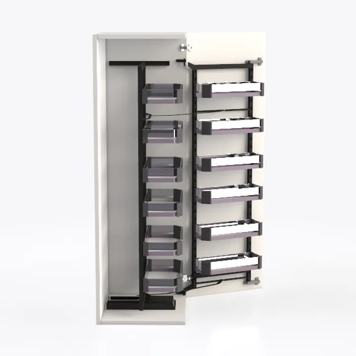 spice rack cabinet-Warm Kitchen