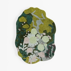 Hifuwan Cute Green Moss Shag Bathroom Rug