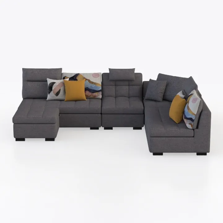 TIMERAGE Modern L Shaped Sofa,Oversized Modular