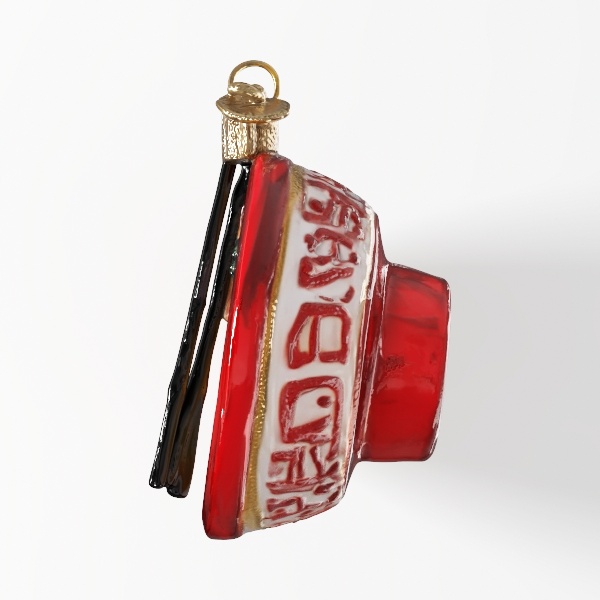 Bowl of Ramen Glass Blown Ornaments_ai generated