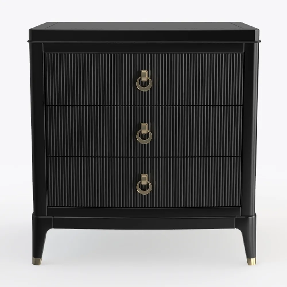 Fluted Dresser for Bedroom with 9 Drawers, 57" Mid