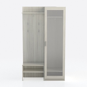 Bestar Cielo 60W Full Murphy Bed in Rustic Brown a