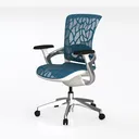 Ambesonne Dinosaur Party Office Chair Cover Left 45 Degree View