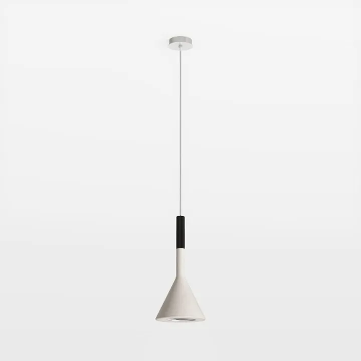 Minimalist Concrete Metal Pendant Lamp 3D Model