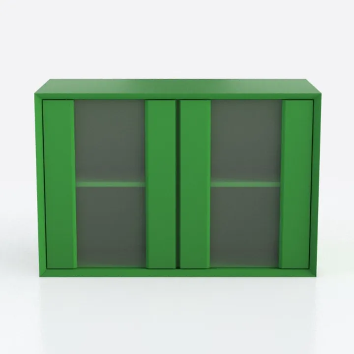 Green Metal Cabinet，Bathroom Floor Storage Cabinet
