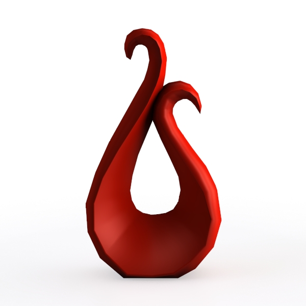 Abstract Ceramic Ornament - Swan