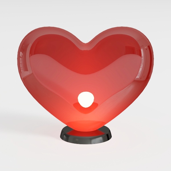 heart shaped lamp-Heart-to-heart