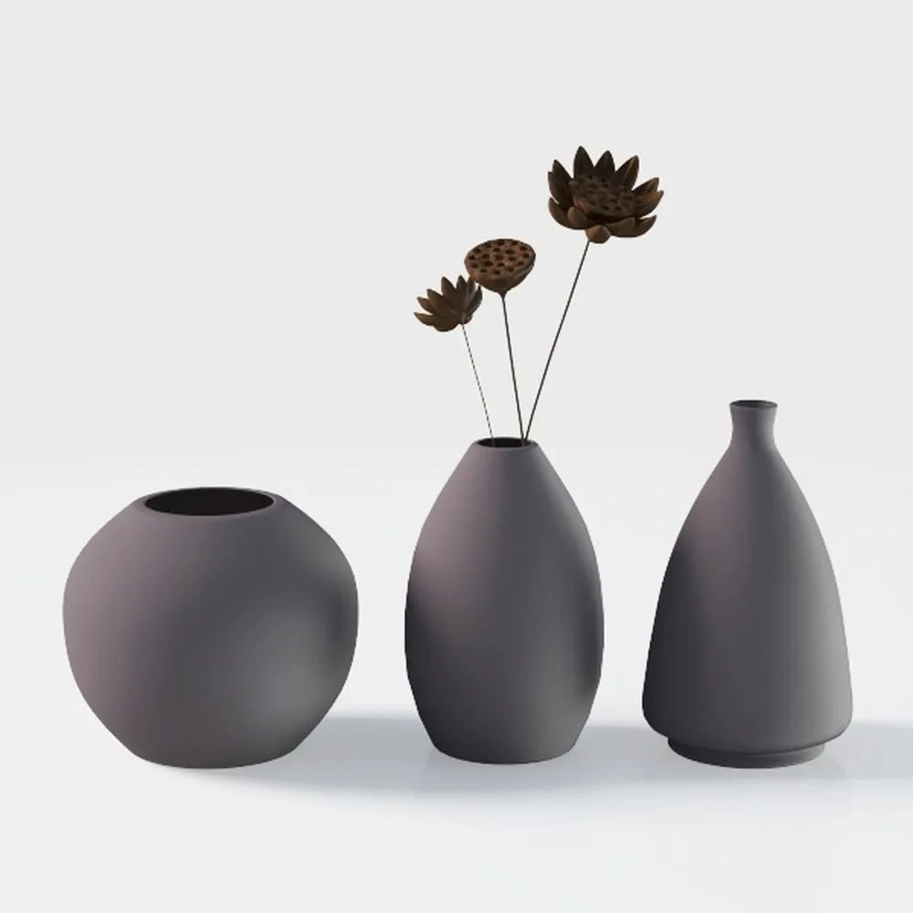 Ceramic Vase Home Table Decor - Flower Vases Set
