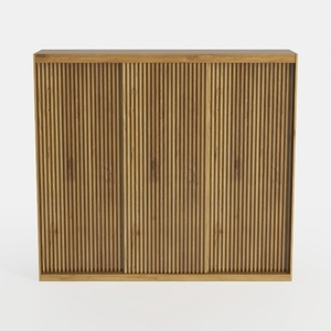 Walnut Dresser for Bedroom with 8 Drawer, 55” Wide