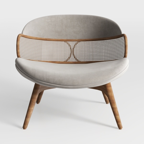 Deco 79 Polyester Living Room Accent Chair Curved 