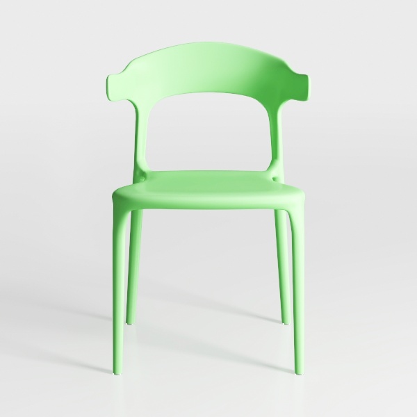 Modern Stackable Dining Chair Set, No Assembly