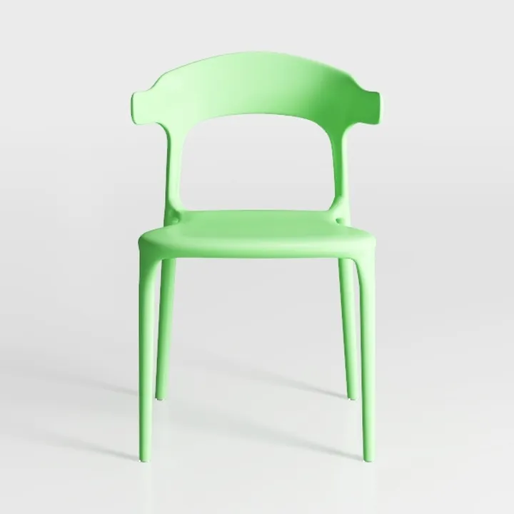 Modern Stackable Dining Chair Set, No Assembly