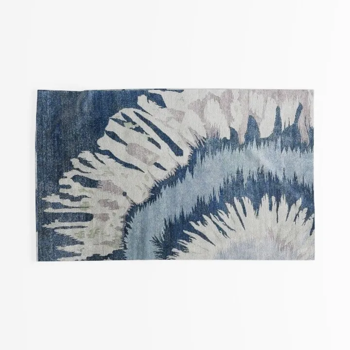 Bohemian Tie Dye Wool Area Rug 3D Model