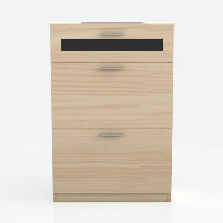 WLIVE Night Stand Set of 2 with Charging Station