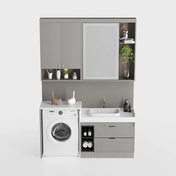 TRIPLE TREE Tall Bathroom Cabinet, Freestanding