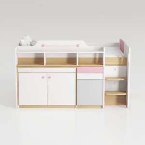 Full Murphy Bunk Bed with Desk and Hydraulic Lift,