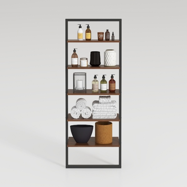 VASAGLE 6-Tier Bookshelf, Bookcase with Steel 