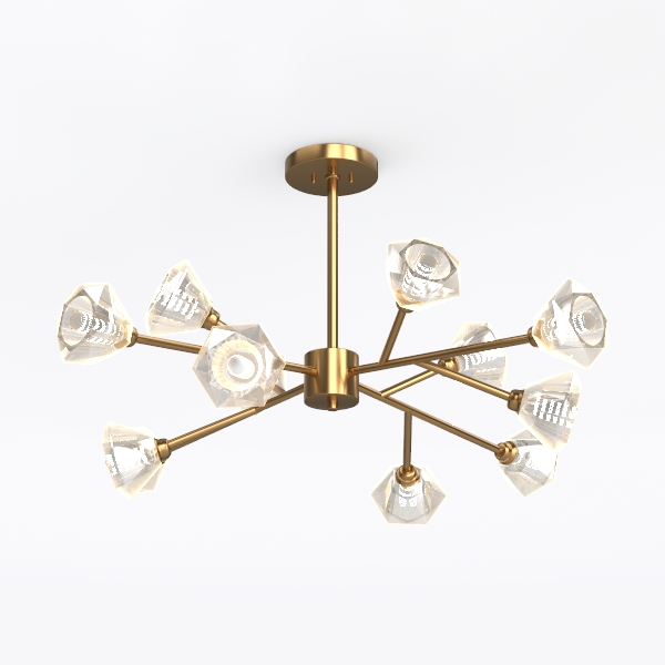 Kichler Ocala 52602CPZ Flush Mount 6- Light 41.25˝