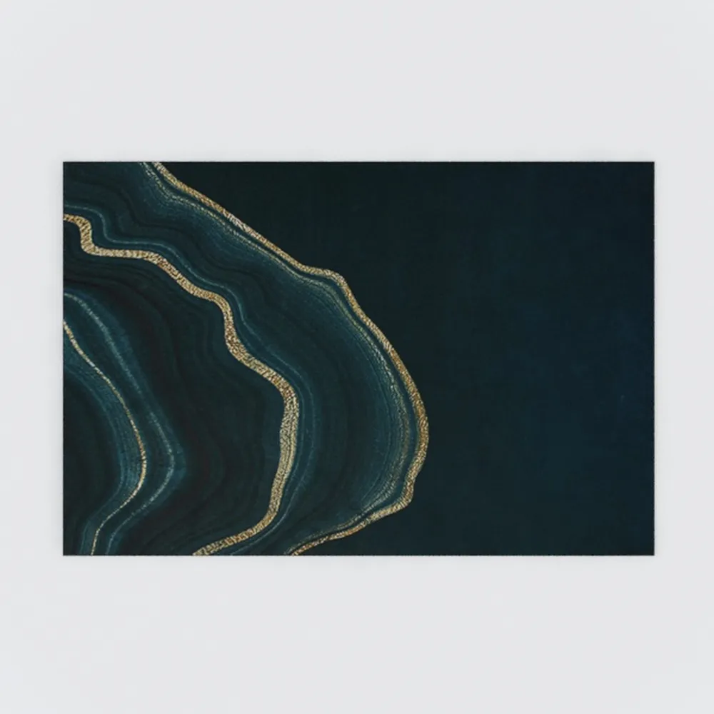 Wonnitar Forest Dark Green Rug for Living Room,