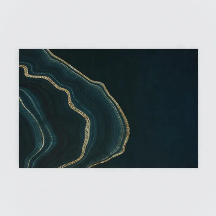 Wonnitar Forest Dark Green Rug for Living Room,