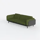 67.4" Comfortable Upholstered Sofa,Modern 3 Seater Left 45 Degree View