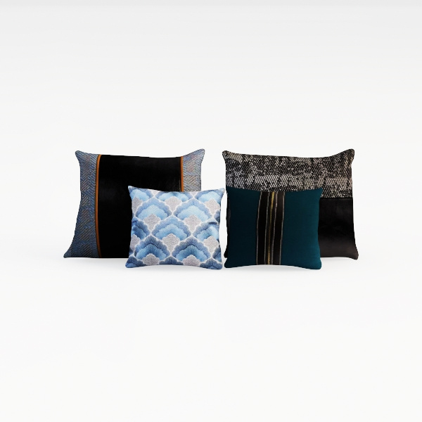 PAVILIA Teal Blue Throw Pillow Covers 20x20 Set of