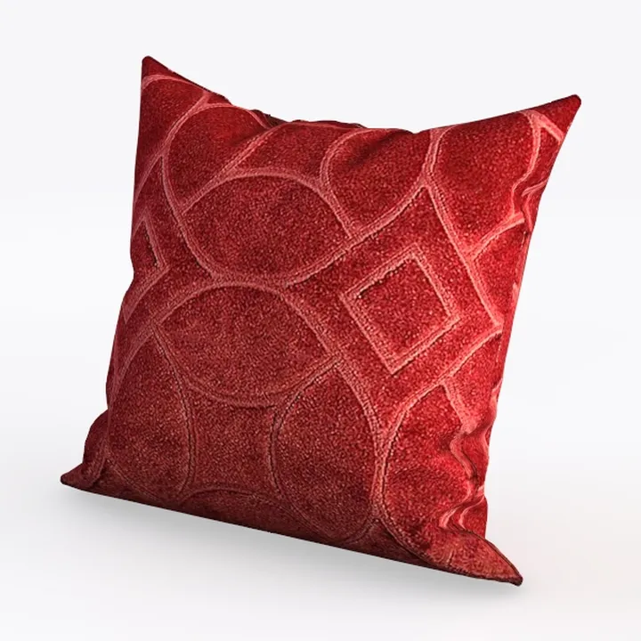 MIULEE Pack of 2 Red Couch Throw Pillow Covers