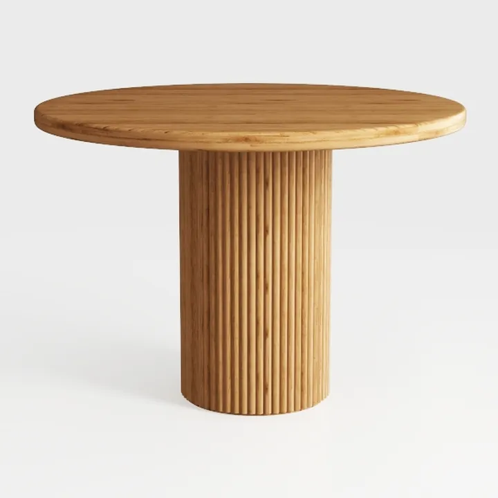 Tribesigns Wood Dining Table Round Kitchen Table