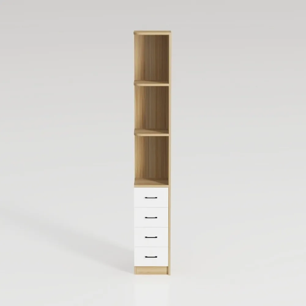 Maupvit 68" Tall Bathroom Storage Cabinet, Boho