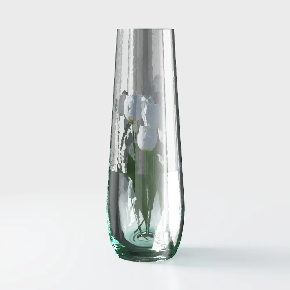 Creative Profiling Glass Flower Vase Ins Flower Bottle Transparent Hydroponic Vase Glass Bottle for Flowers Desktop Decoration