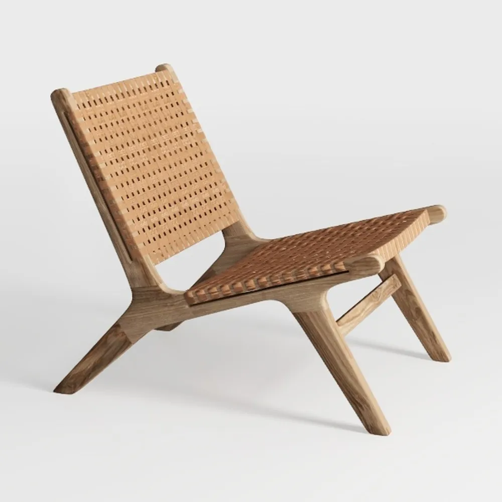 Adult Siesta Rocking Chair, Natural Rattan Folding