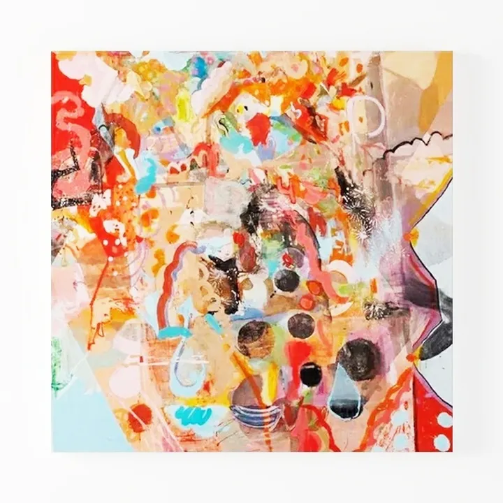 Abstract Floral Painting Prints Bathroom Decor