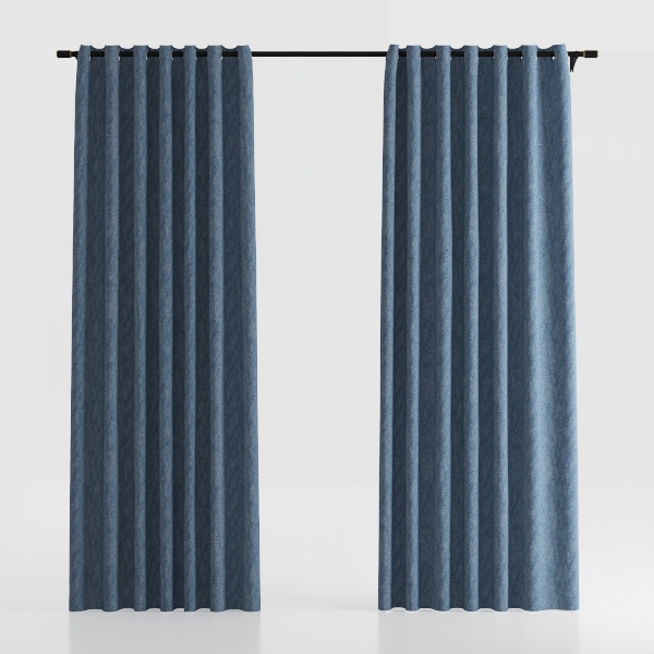 SMILETIME Navy Blue 96in Long Velvet Curtains with