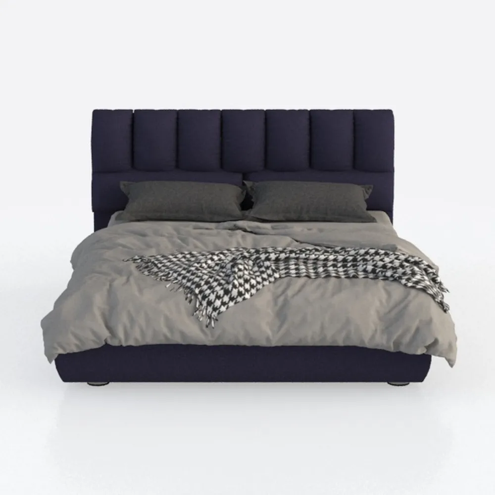 Keyluv Queen Bed Frame with Storage Headboard