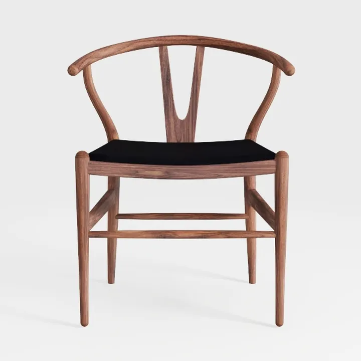 STARY Wood Wishbone Dining Room Chairs Mid Century