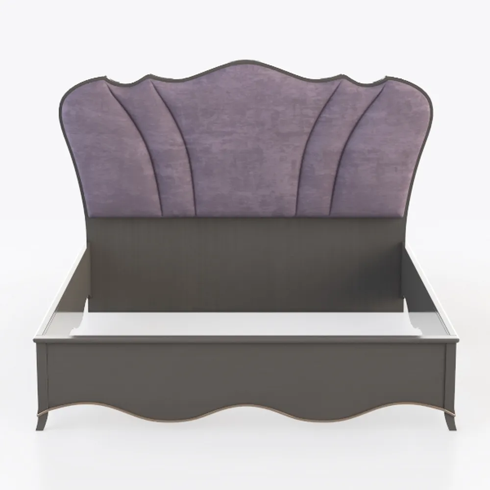 Acme Dante Queen Bed in Gray Velvet