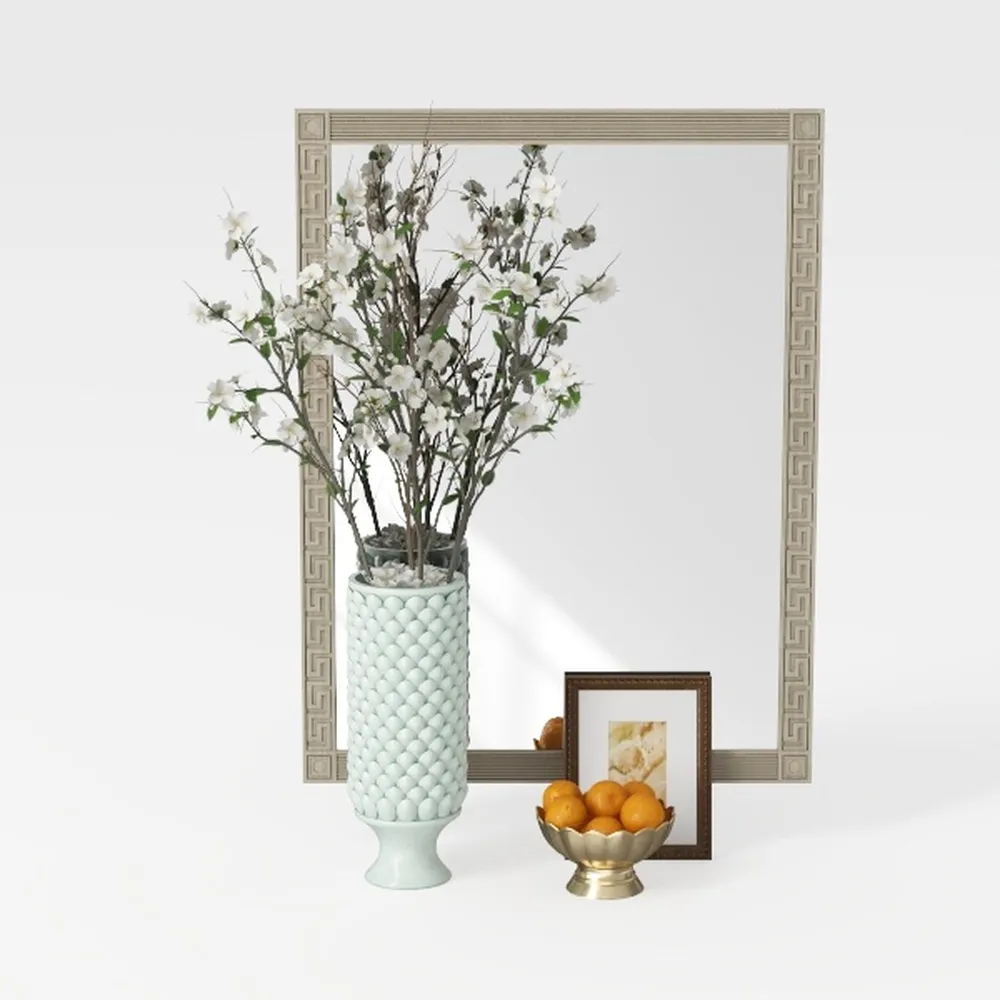 LuxenHome Ceramic Flower Vase,12'' Mottled Brown 