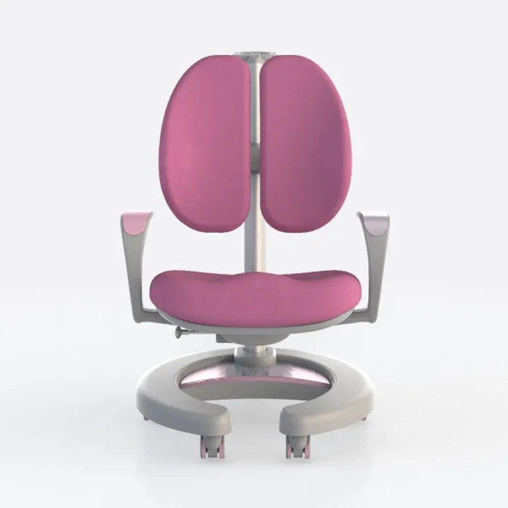 Modern Pink Fabric Ergonomic Office Chair 3D Model